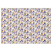 Schicke Frühlingsfarben Stiefmütterchen Tischdecke (Vorderseite (Horizontal))