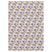 Schicke Frühlingsfarben Stiefmütterchen Tischdecke (Vorderseite)