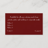 Schicke Gabel-u. Visitenkarte (Rückseite)