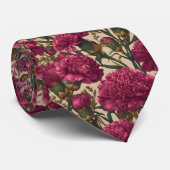 Schicke Geschenke für Ehemann Nelken-Blumen Krawatte (Gerollt)