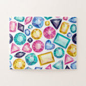 Schicke Girly glänzende Diamant-Edelsteine Puzzle (Horizontal)