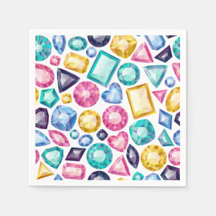 Schicke Girly glänzende Diamant-Edelsteine Serviette