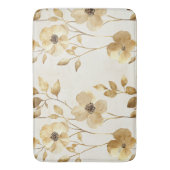 Schicke Gold Glam Blumen Badematte (Vorderseite Vertikal)