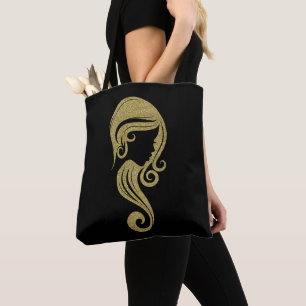 Schicke Gold Glitter Schönheits Mädchen Haar- und  Tasche