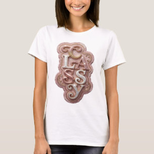 Schicke Gold-KLASSISCHE Zitat-Design T-Shirt