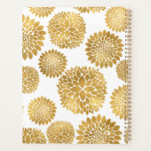 Schicke Goldblumen Planer (Rückseite)