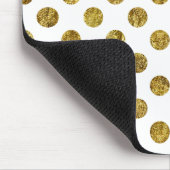 Schicke Goldzauber-Punkte Mousepad (Ecke)