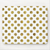 Schicke Goldzauber-Punkte Mousepad (Vorne)