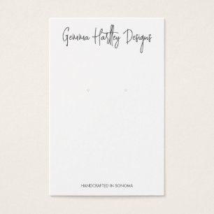 Schicke handgeschriebene Schrift-Ohrring-Displayka