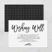 Schicke Handmit buchstaben gekennzeichnete Begleitkarte (Vorne/Hinten)