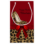 Schicke Jaguar-Stilett-kundenspezifische Kleine Geschenktüte (Rückseite)