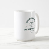 Schicke Kaffee oder entrücke mich – Lustiger chris Kaffeetasse (VorderseiteRechts)