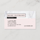 Schicke kreative moderne visitenkarte (Rückseite)