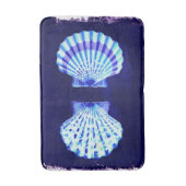 schicke Küstenstrände rustikal nautische blaue Mus Badematte (Vorderseite Vertikal)