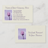 Schicke Lavendel-Tulpe Visitenkarte (Vorne/Hinten)