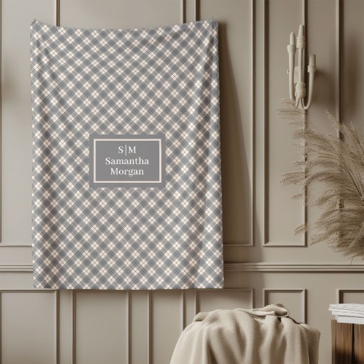 Schicke leichte graue Decke Elegant minimalistisch