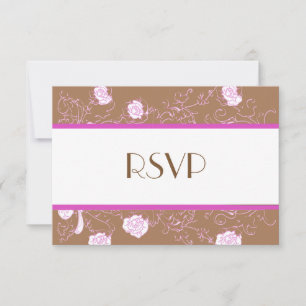 Schicke lesbische schwule Hochzeit RSVP Zwei Bräut Karte