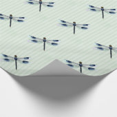 Schicke Libellen-Verpackungspapier Geschenkpapier (Ecke)