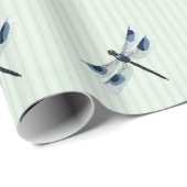 Schicke Libellen-Verpackungspapier Geschenkpapier (Rolleneckpunkt)