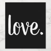 schicke LIEBE. Drehbuch Weinetikett (Einzelnes Label)