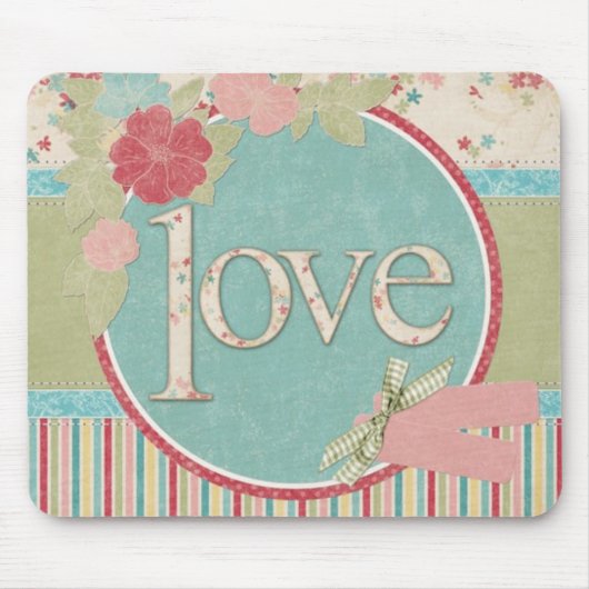 Schicke "Liebe"-Mauspad Mousepad (Vorne)