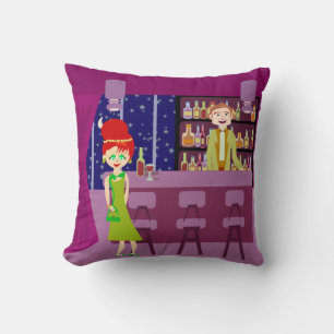 Schicke Lounge Romantische Retro-Dating-Kunstillus Kissen