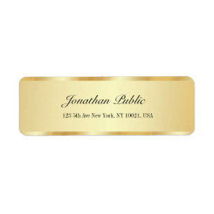 Schicke Luxus-Gold-Glamour-Vorlage Rücksendeadress