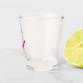 Schicke Mädchenhaft Rosa Schmetterling Schnapsglas (Rechts)