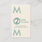 Schicke Mama-Telefonkarte Telefonnummerkarte (Rückseite)