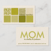 Schicke Mama-Telefonkarte Telefonnummerkarte (Vorne/Hinten)