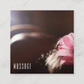 Schicke Massage-Therapie-Visitenkarten Quadratische Visitenkarte (Vorderseite)