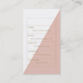 Schicke moderne Busniess Karte (Rückseite)