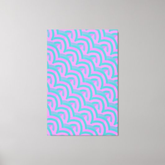 schicke, moderne Chevrons Leinwanddruck (Vorderseite)