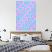 schicke, moderne Chevrons Leinwanddruck (Insitu (Schlafzimmer))