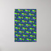 schicke, moderne Chevrons Leinwanddruck (Vorderseite)