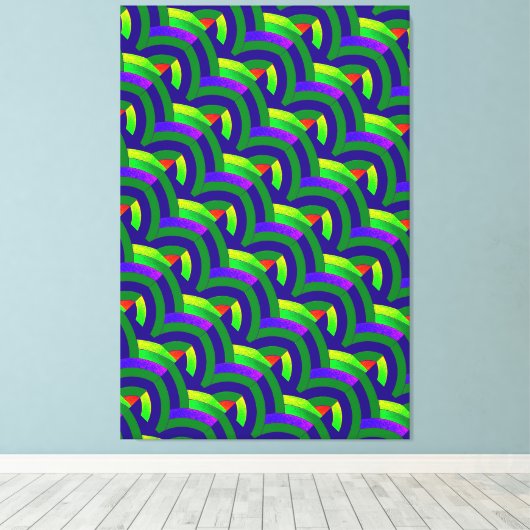 schicke, moderne Chevrons Leinwanddruck (Insitu (Holzboden))