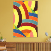 schicke, moderne Chevrons Leinwanddruck (Insitu (Wohnzimmer))