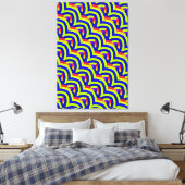 schicke, moderne Chevrons Leinwanddruck (Insitu (Schlafzimmer))