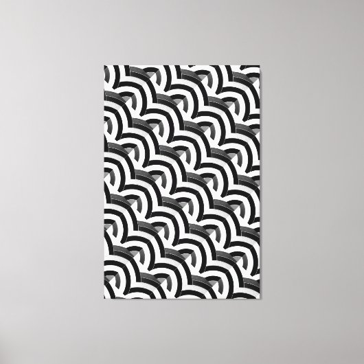 schicke, moderne Chevrons Leinwanddruck (Vorderseite)