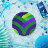 schicke, moderne Chevrons Pappteller (Party)