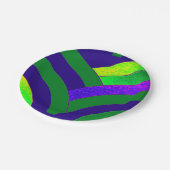 schicke, moderne Chevrons Pappteller (Schrägansicht)