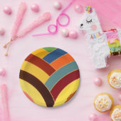 schicke, moderne Chevrons Pappteller (Party)