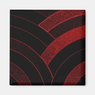 schicke moderne elegante Chevron Magnet