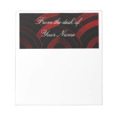 schicke, moderne, elegante Chevrons Notizblock (Vorderseite)