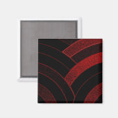 schicke, moderne, elegante Zickzack Magnet (Vorderseite/Rückseite)