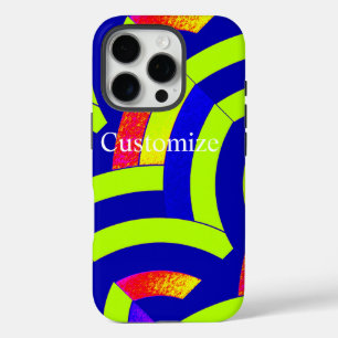 schicke moderne lime/navy Chevrons iPhone 16 Pro Hülle