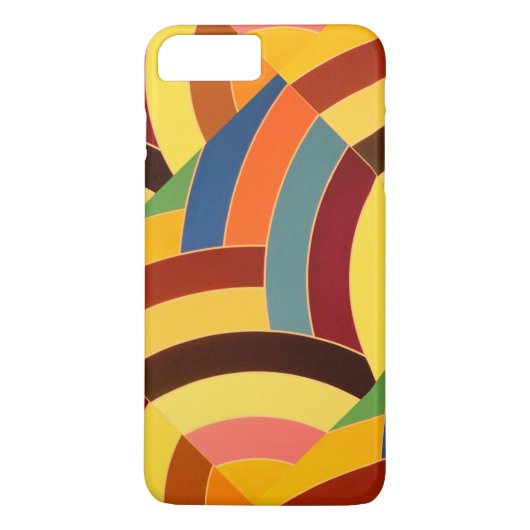 schicke, moderne mehrfarbige Chevrons Case-Mate iPhone Hülle (Rückseite)