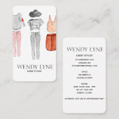 Schicke moderne Modekleidungs-Visitenkarte Visitenkarte (Vorne/Hinten)