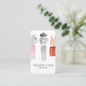 Schicke moderne Modekleidungs-Visitenkarte Visitenkarte (Stehend Vorderseite)