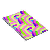 schicke, moderne, rosa/grüne Chevrons Notizblock (Rechte Seite)